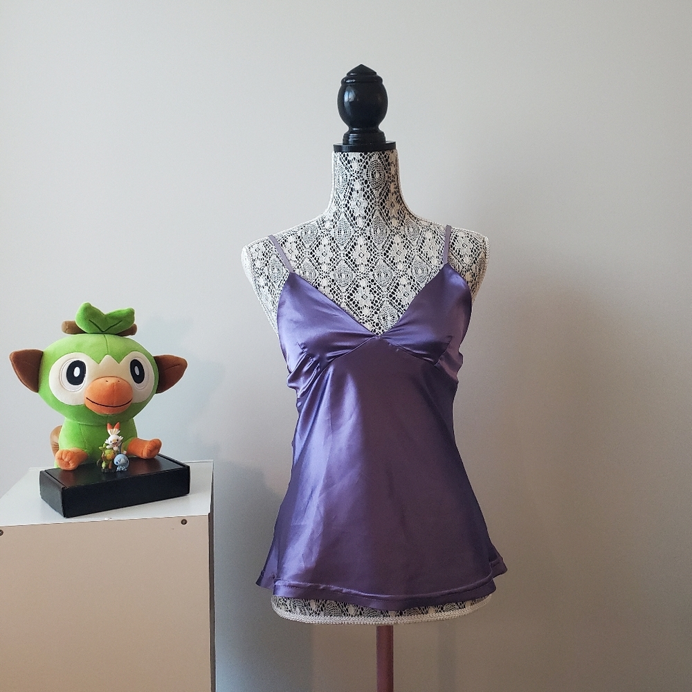 Silky Purple Lingerie Camisole